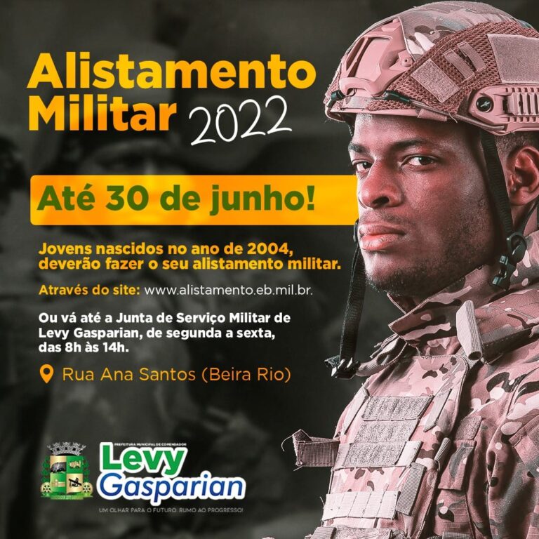 ALISTAMENTO MILITAR 2022 - Município de Benedito Novo